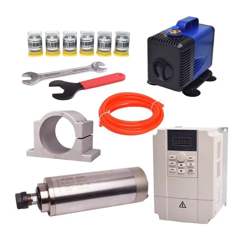 GDZ80 2.2KW 수냉식 스핀들 모터 키트(CNC  - 2.2Kw Water Cooled Spindle Kit Vfd 리뷰 및 가격